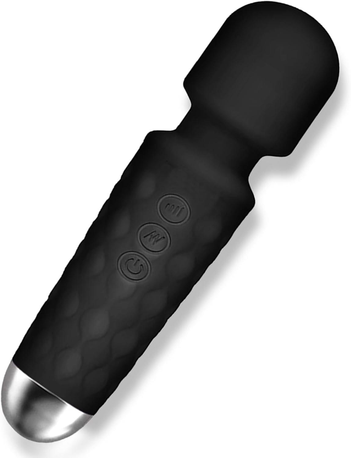 SGWGSMD] Mini Multi-Frequency Massager Portable Wireless Shoulder, Neck & Back Massager – Relieves Fatigue – Rechargeable Long Battery Life – Ideal for Office, Home, Fitness & Recovery – Pale Black