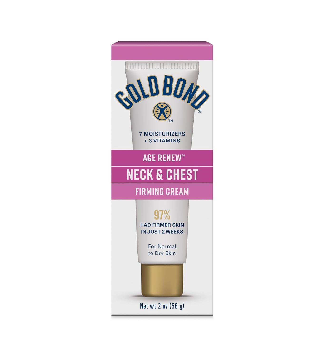 Gold Bond Age Renew Neck & Chest Firming Age Renew Cream, 2 oz., Clinically Tested Skin Firming Cream