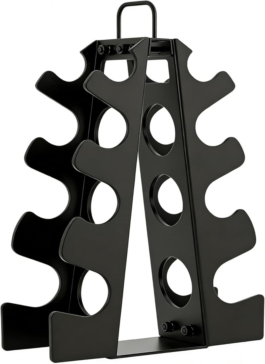 3-Tier | 4-Tier Dumbbell Rack for Dumbbells , A-Frame Weight Stand Only, Compact Space-Saving Design for Home Gym, Heavy-Duty Alloy Steel Organization Rack (Dumbbells Not Included ）