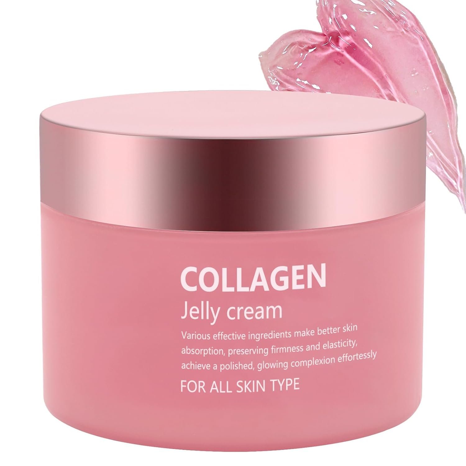 Collagen Jelly Cream – Contains Niacinamide & Freeze Dried Hydrolyzed Collagen -Elasticity & Hydration – Reduce Fine Lines & Dullness – Korean Glass-Shiny Skin Suitable for All Skin Types (3.38 Fl.Oz)